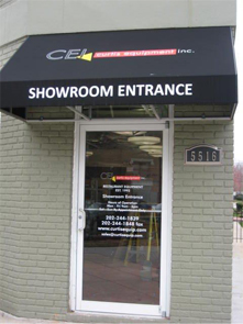Curtis Equipment showroom entrance